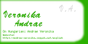 veronika andrae business card